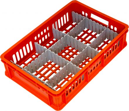 Ящик 600х400х150 с перфорацией  синий