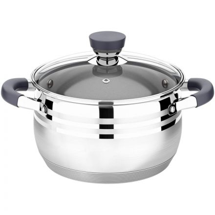 Кастрюля LARA (нерж) MERCURY 18см, 2.9л, индукц. дно, жароп.крышка LR02-471 Кастрюля LARA (нерж) MERCURY 18см, 2.9л, индукц. дно, жароп.крышка LR02-471