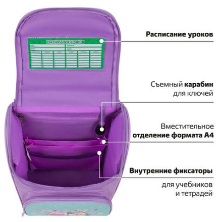 Ранец ПИФАГОР BASIC, 1 отделение, 3 кармана, эргономичная спинка, "Cat friends", 35х28х18 см, 272048 Ранец ПИФАГОР BASIC, 1 отделение, 3 кармана, эргономичная спинка, "Cat friends", 35х28х18 см, 272048