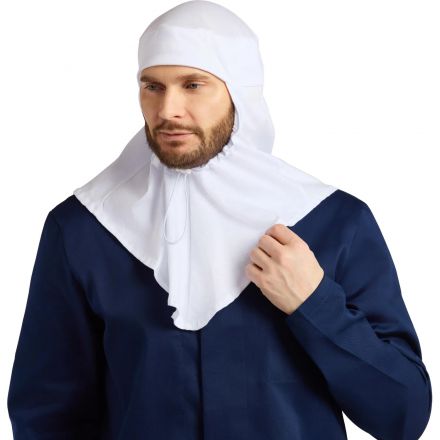 Балаклава трикотаж плотность 160г с вентиляцией р-р универсальный цв.белый