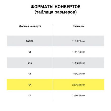 Конверты С4 (229х324 мм), отрывная лента, 100 г/м2, КОМПЛЕКТ 50 шт., BRAUBERG, 112184 Конверты С4 (229х324 мм), отрывная лента, 100 г/м2, КОМПЛЕКТ 50 шт., BRAUBERG, 112184