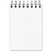 Блокнот Комус на спирали, синий, А7, 80л клетка Блокнот Комус на спирали, синий, А7, 80л клетка