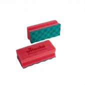 Губки для мытья посуды Vileda ПурАктив красная зелён абразив 10шт/уп 123116 Губки для мытья посуды Vileda ПурАктив красная зелён абразив 10шт/уп 123116