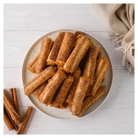 Печенье слоеное ПОЛЕТ "Лимоньерки" с яблоком и корицей, 500 г, картонная коробка, 1565