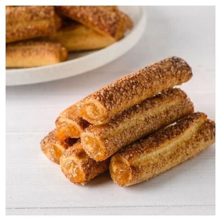 Печенье слоеное ПОЛЕТ "Лимоньерки" с яблоком и корицей, 500 г, картонная коробка, 1565