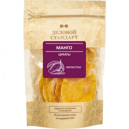 Манго Деловой Стандарт сушеное лепестки, 200г