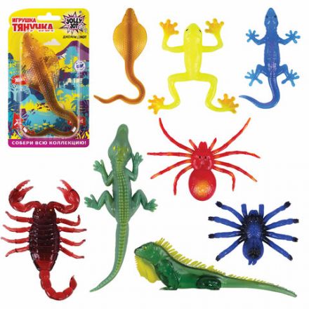 Фигурка-антистресс тянучка "Тропические обитатели", ассорти 8 видов, JOLLY JOT (ДЖОЛЛИ ДЖОТ), 665943 Фигурка-антистресс тянучка "Тропические обитатели", ассорти 8 видов, JOLLY JOT (ДЖОЛЛИ ДЖОТ), 665943