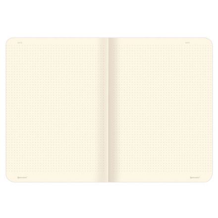 Тетрадь 60 л. в точку обложка SoftTouch, бежевая бумага 70 г/м2, сшивка, В5 (179х250 мм), ЕДИНОРОЖКИ, BRAUBERG, 403827