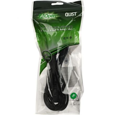 Кабель комп -> розет 220V (угловая Евровилка) 3Gx0,5mm2 3м iOpen ACE021-3M Кабель комп -> розет 220V (угловая Евровилка) 3Gx0,5mm2 3м iOpen ACE021-3M