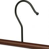 Вешалка WW_Комус Мебель MH011 с метал. заж., юб/бр, метал/бук,320 мм