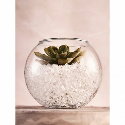 Ваза для мелких предметов, круглая, высота 102 мм, стекло, PASABAHCE "ФЛОРА", фирменная подарочная упаковка, 43417