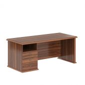 Стол руководителя однотумбовый RDT 188.A(L) Орех Даллас 1800х800х750 RAUT