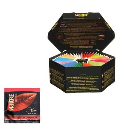 Чай MAITRE "Exclusive Collection" ассорти 12 вкусов, НАБОР 60 пакетиков, бак301