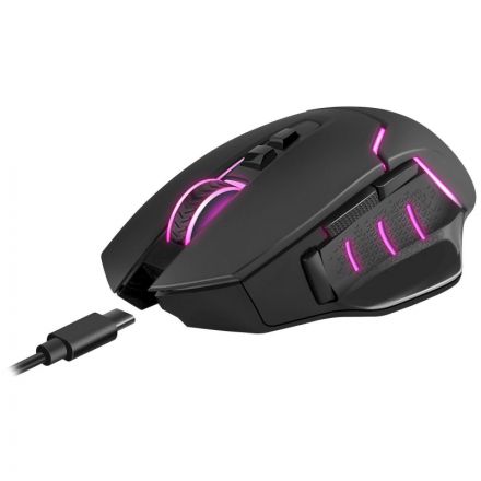 Мышь компьютерная Redragon Mirage Pro (71432)игр.черн,RGB,7кн,2.4G,8000dpi