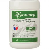 Салфетки дезинфицирующие Дезклинер 200 шт в упак., в тубе
