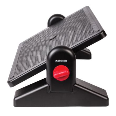 Подставка для ног BRAUBERG офисная, 41,5х30 см, с фиксаторами, черная, 531487 Подставка для ног BRAUBERG офисная, 41,5х30 см, с фиксаторами, черная, 531487