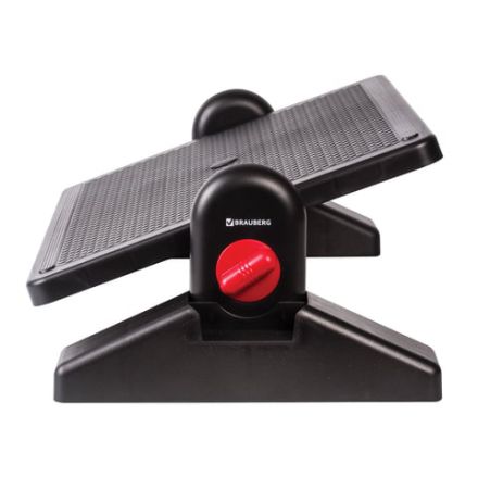 Подставка для ног BRAUBERG офисная, 41,5х30 см, с фиксаторами, черная, 531487 Подставка для ног BRAUBERG офисная, 41,5х30 см, с фиксаторами, черная, 531487