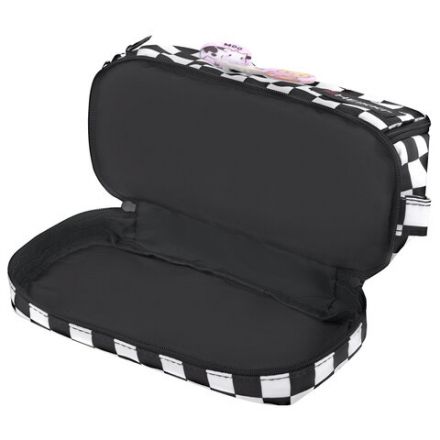 Пенал-органайзер HEIKKI (ХЕЙКИ) с ручкой, значки, 2 отделения, откидная планка, 22x13х10 см, "Black&White", 273601 Пенал-органайзер HEIKKI (ХЕЙКИ) с ручкой, значки, 2 отделения, откидная планка, 22x13х10 см, "Black&White", 273601