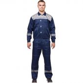 Костюм рабочий летний муж. л20-КБР синий/сер (р.44-46) 182-188