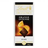 Шоколад LINDT темный с апельсином, 100 гр Шоколад LINDT темный с апельсином, 100 гр