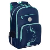 Рюкзак GRIZZLY школьный, анатомическая спинка, 2 отделения, для девочек, "AZURE", 40х25х13 см, RG-564-4/1 Рюкзак GRIZZLY школьный, анатомическая спинка, 2 отделения, для девочек, "AZURE", 40х25х13 см, RG-564-4/1