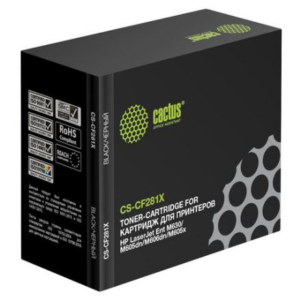 Картридж лазерный CACTUS (CS-CF281X) для HP LaserJet M605/M606/M630, ресурс 25000 стр. Картридж лазерный CACTUS (CS-CF281X) для HP LaserJet M605/M606/M630, ресурс 25000 стр.