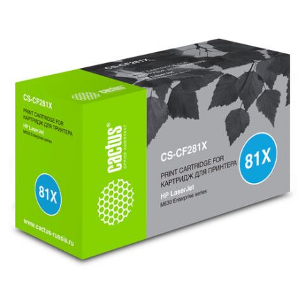 Картридж лазерный CACTUS (CS-CF281X) для HP LaserJet M605/M606/M630, ресурс 25000 стр. Картридж лазерный CACTUS (CS-CF281X) для HP LaserJet M605/M606/M630, ресурс 25000 стр.