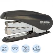 Степлер Attache Selection MSGY2430 (№24/6-26/6)до 30л,энергосбер,металл,сер