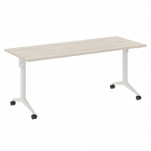 X-Pull Стол складной мобильный X.M-5.7 Денвер светлый/Белый металл 1780*720*753 X-Pull Стол складной мобильный X.M-5.7 Денвер светлый/Белый металл 1780*720*753