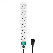 Сетевой фильтр Гарнизон 6р 10А 0.5м белый для UPS(EHW-0)