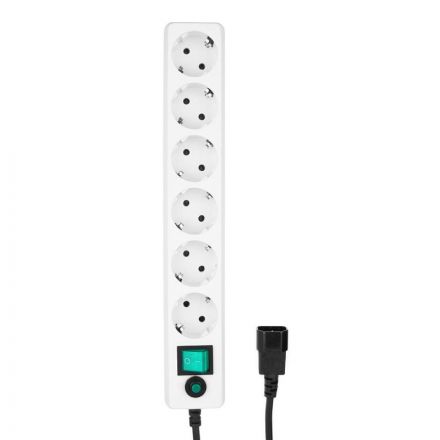 Сетевой фильтр Гарнизон 6р 10А 0.5м белый для UPS(EHW-0)