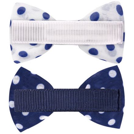 Заколки для волос НАБОР 4 шт., 5х2,5 см, зажим, с бантиком, синий, белый в горошек, MONTE VITA (МОНТЕ ВИТА), 457108 Заколки для волос НАБОР 4 шт., 5х2,5 см, зажим, с бантиком, синий, белый в горошек, MONTE VITA (МОНТЕ ВИТА), 457108