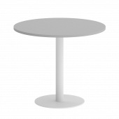 Home Office Стол круглый VR.SP-5-90.1 Серый/Белый металл 900*900*750 Home Office Стол круглый VR.SP-5-90.1 Серый/Белый металл 900*900*750