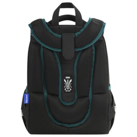 Ранец BRAUBERG PREMIUM, 2 отделения, с брелком, "Space mission", LED ЛАМПОЧКИ, 38х29х16 см, 270599