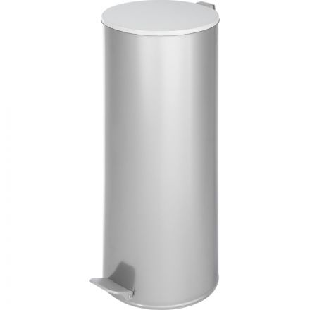 Ведро для мусора с педалью 30 л нержавеющая сталь хром (25х60 см)
