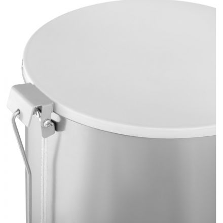 Ведро для мусора с педалью 30 л нержавеющая сталь хром (25х60 см)