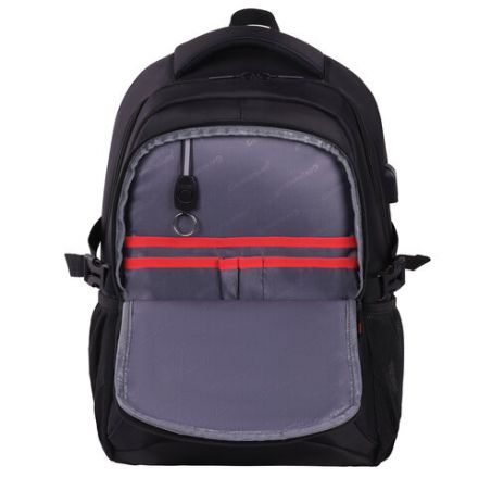 Рюкзак GERMANIUM UPGRADE универсальный, 2 отделения, отделение для ноутбука, USB-порт, "UP-1", черный, 47х31х18 см, 271665