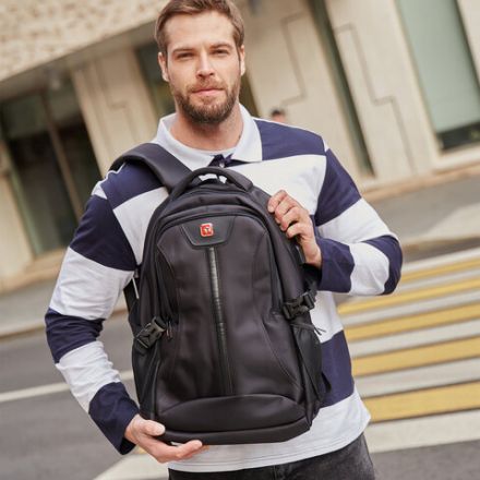 Рюкзак GERMANIUM UPGRADE универсальный, 2 отделения, отделение для ноутбука, USB-порт, "UP-1", черный, 47х31х18 см, 271665