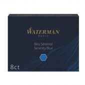 Картридж для перьевой ручки сменный Waterman Cartridge Size Standard синий (8 штук в упаковке) Картридж для перьевой ручки сменный Waterman Cartridge Size Standard синий (8 штук в упаковке)
