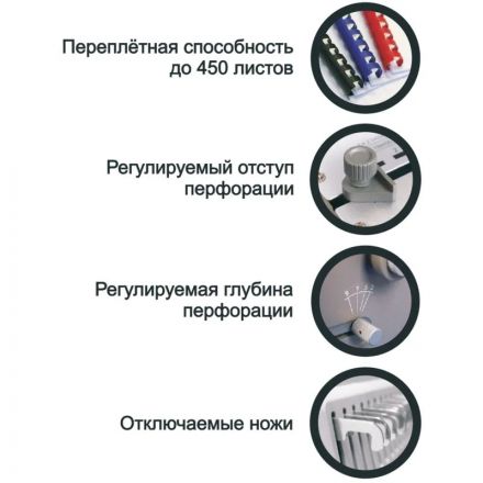 Брошюровщик ProfiOffice Bindstream M28 Plus, А4, 28л./450л., пл.пруж. Брошюровщик ProfiOffice Bindstream M28 Plus, А4, 28л./450л., пл.пруж.