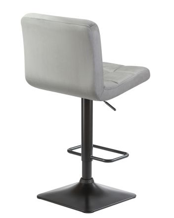 Набор 2 шт Стул барный DOBRIN DOMINIC, серый велюр (MJ9-75)
