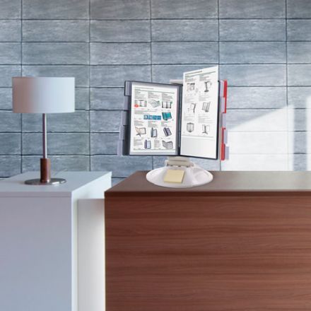 Демосистема настольная на 10 панелей, с 10 цветными панелями А4, серая, BRAUBERG "EXTRA", 236715 Демосистема настольная на 10 панелей, с 10 цветными панелями А4, серая, BRAUBERG "EXTRA", 236715