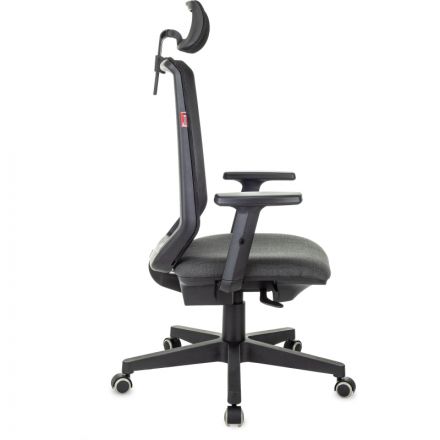 Кресло VB_EChair 663 TC-H черный TW-01 38-418 сетка/ткань Кресло VB_EChair 663 TC-H черный TW-01 38-418 сетка/ткань