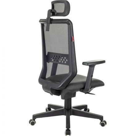 Кресло VB_EChair 663 TC-H черный TW-01 38-418 сетка/ткань Кресло VB_EChair 663 TC-H черный TW-01 38-418 сетка/ткань