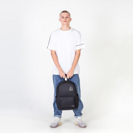 Рюкзак HEIKKI ENERGETIC (ХЕЙКИ) универсальный, эргономичный, "Danger", черный, 43х30х16 см, 272534