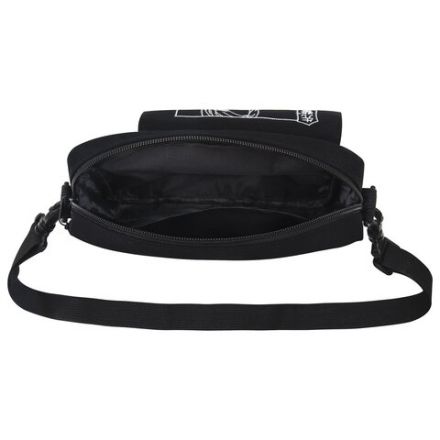 Сумка на плечо HEIKKI SELFIE (ХЕЙКИ) два кармана, черная/белая с принтом, 17х22х6 см, 272635 Сумка на плечо HEIKKI SELFIE (ХЕЙКИ) два кармана, черная/белая с принтом, 17х22х6 см, 272635