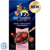 Чай Richard Royal Goji & Wild Strawberry,черный,ароматизированный, 25шт/уп