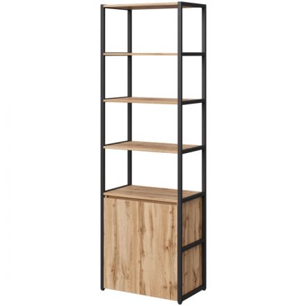 Стеллаж для документов K-Loft  241H026 670х400х2105 дуб натур/черный