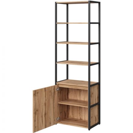 Стеллаж для документов K-Loft  241H026 670х400х2105 дуб натур/черный