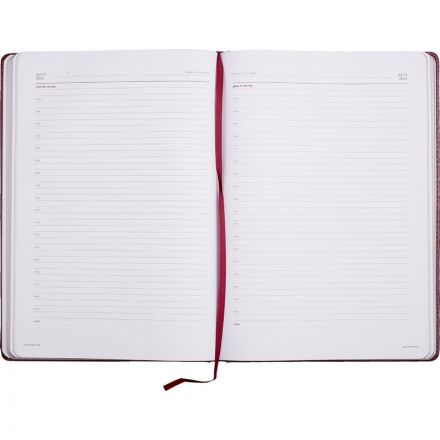 Ежедневник недатированный ,А4,,136л,Sidney Nebraskaбордо 3-539/01